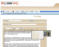 system blogów 8log.pl - panel administracyjny użytkownika